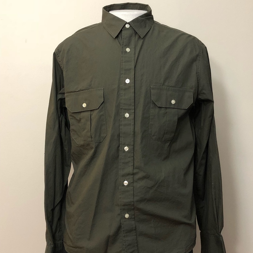 HUNTER GREEN NARRAGANSETT TRADER BUTTON UP